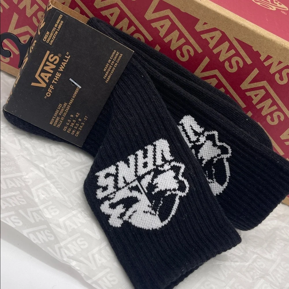 Vans Major Type Crew Socks (1 pair)  Style VN000NCFBLK